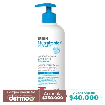 LOCION EMOLIENTE NUTRATOPIC PRO-AMP FCO X 400ML PIEL REACTIVA
