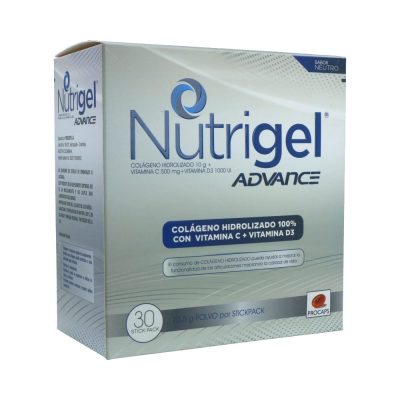 NUTRIGEL ADVANCE 500MG+10GR+1000UI CAJ X 30SOB NEUTRO