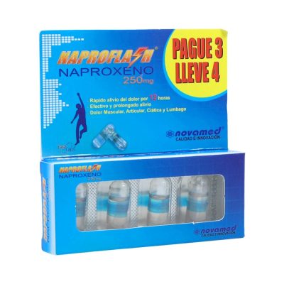 NAPROFLASH 250MG CAP CAJ X 4