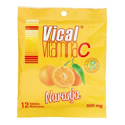 VICAL 500MG TAB MAST CAJ X 144 NARANJA