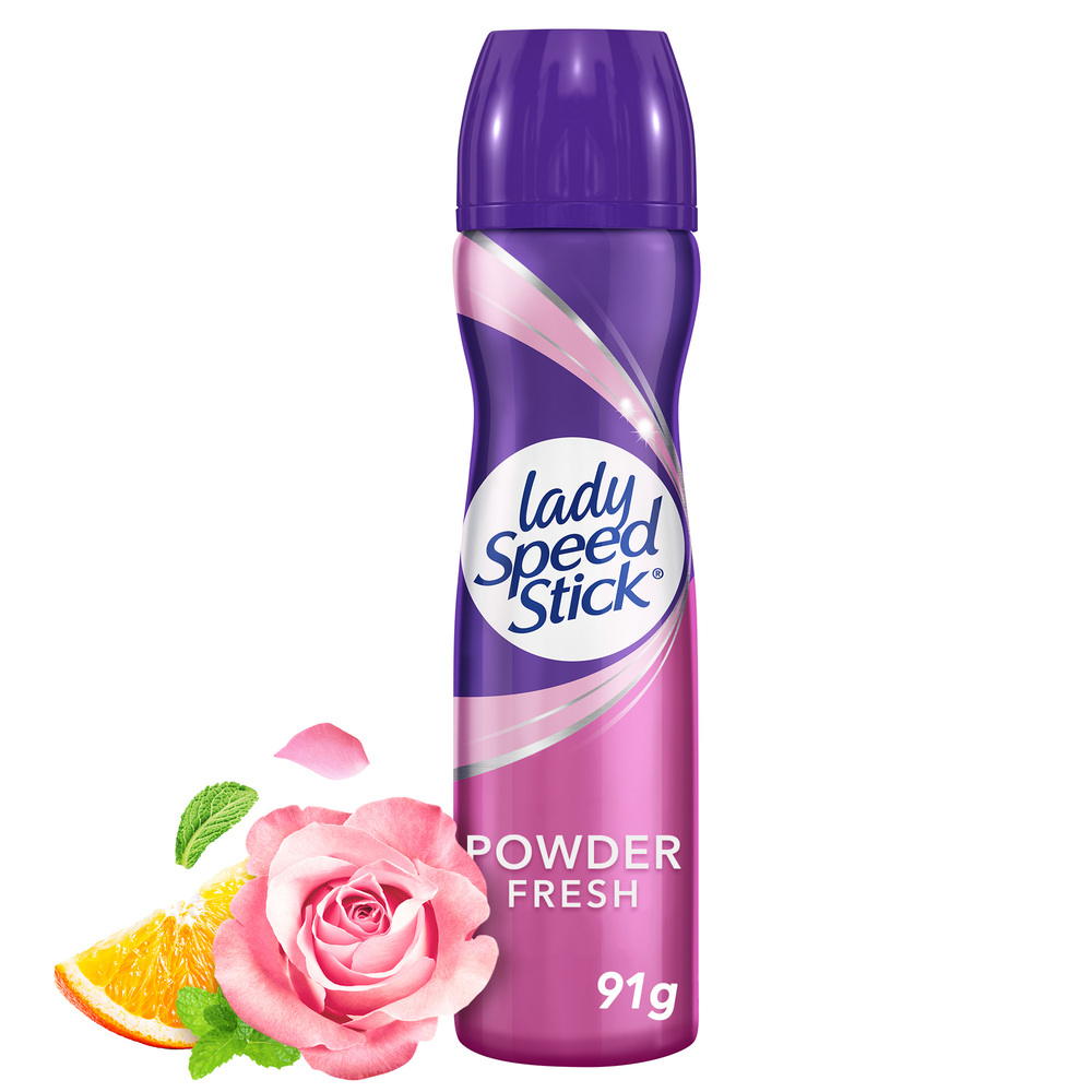 DESODORANTE LADY SPEED STICK POWDER FRESH 24/7 AEROSOL FCO X 91GR