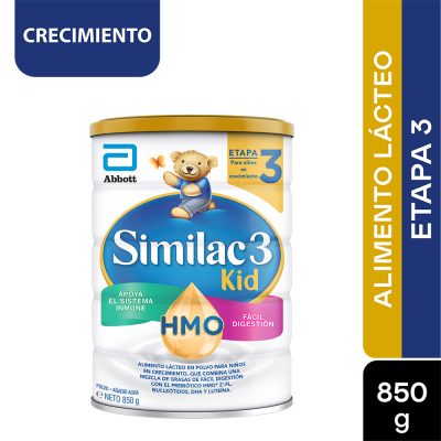 FORMULA LACT PROSENSITIVE KID SIMILAC TAR X 850GR ETAPA 3 MAYORES DE 2 ANOS