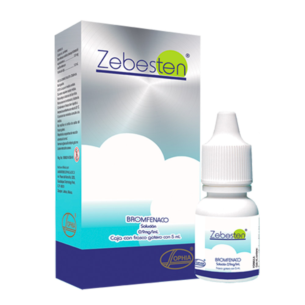 ZEBESTEN 0.9MG/ML(0.09%) SOL OFT FCO X 5ML
