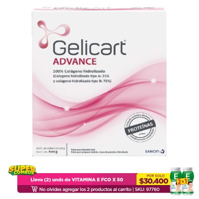 GELICART ADVANCE MULTIPLES COMPONENTES CAJ X 30SOB