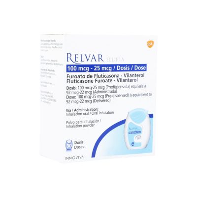 RELVAR ELLIPTA (100+25)MCG POLV INH ORAL FCO X 30DOSIS