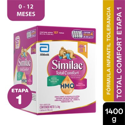 SIMILAC TOTAL COMFORT PROSENS    CAJ X 4BOL X 350GR ETAPA 1 DE 0 A 12 MESES