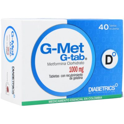 G-MET G-TAB 1000MG TAB REC CAJ X 40