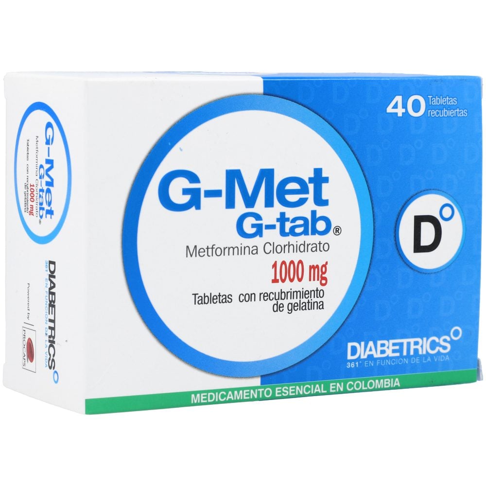 G-MET G-TAB 1000MG TAB REC CAJ X 40