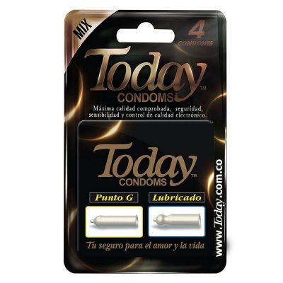 CONDONES MIX PUNTO G Y LUBRICADO CAJ X 4 TODAY