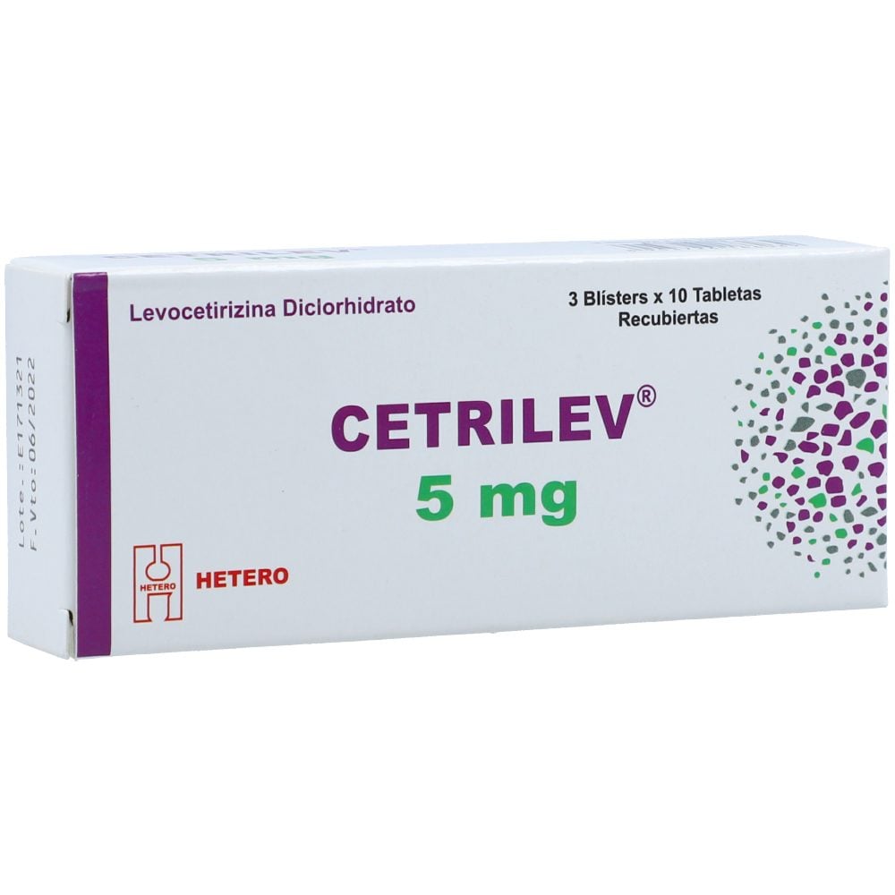 CETRILEV 5MG TAB REC CAJ X 30