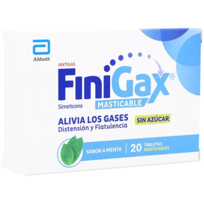 FINIGAX SIMETICONA 125MG TAB MAST CAJ X 20 MENTA