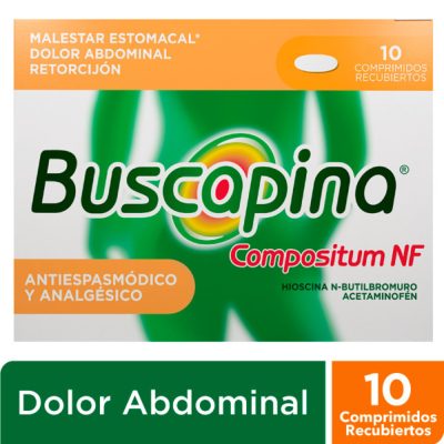 BUSCAPINA COMPUESTA NF (325+10)MG TAB REC CAJ X 10