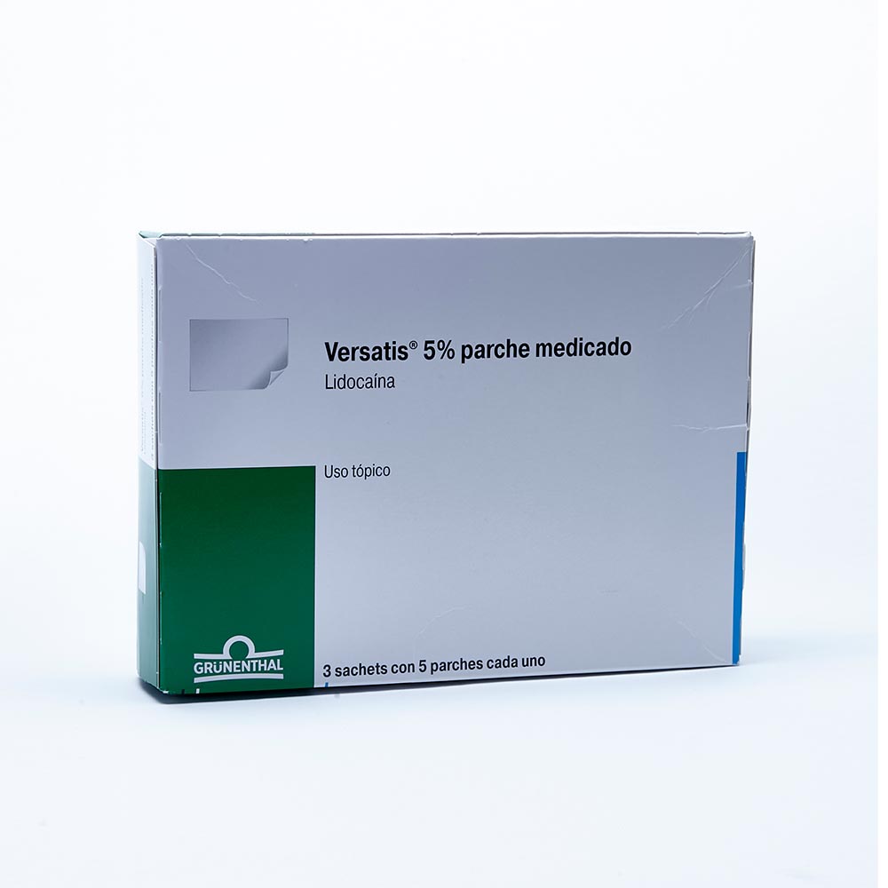 VERSATIS 5% 700MG(5%) PARCH TRANSD CAJ X 15