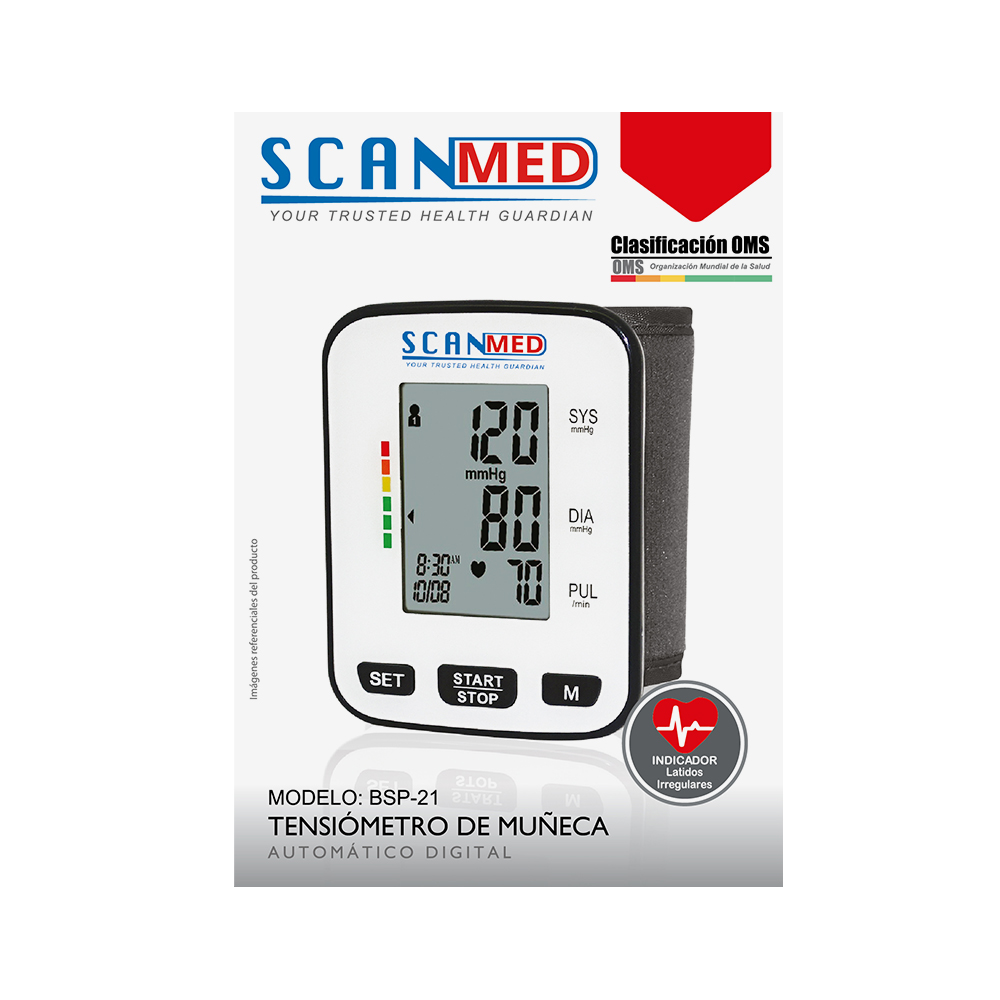 TENSIOMETRO DE MUNECA MD 2220 CAJ X 1 SCANMED