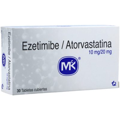 ATORVASTATINA+EZETIMIBE (20+10)MG TAB REC CAJ X 30 MK
