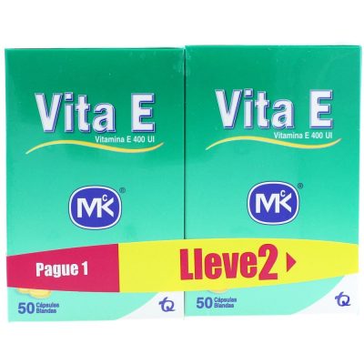 PROMO VITA E 400UI CAP BLAND PAQ X 2FCOS X 50 MK