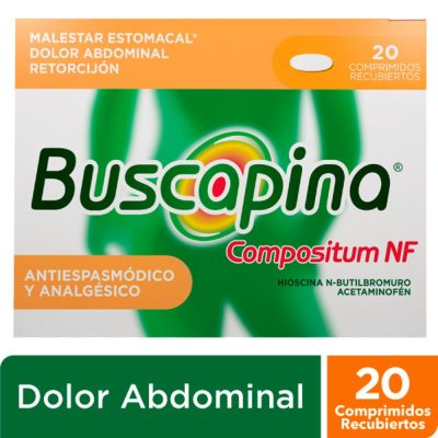 BUSCAPINA COMPUESTA NF (325+10)MG TAB REC CAJ X 20