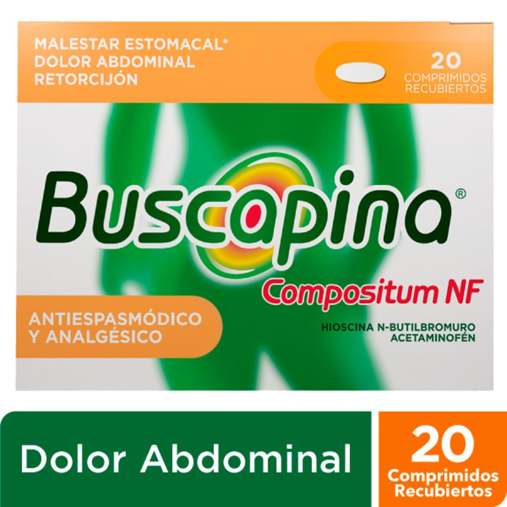 BUSCAPINA COMPUESTA NF (325+10)MG TAB REC CAJ X 20