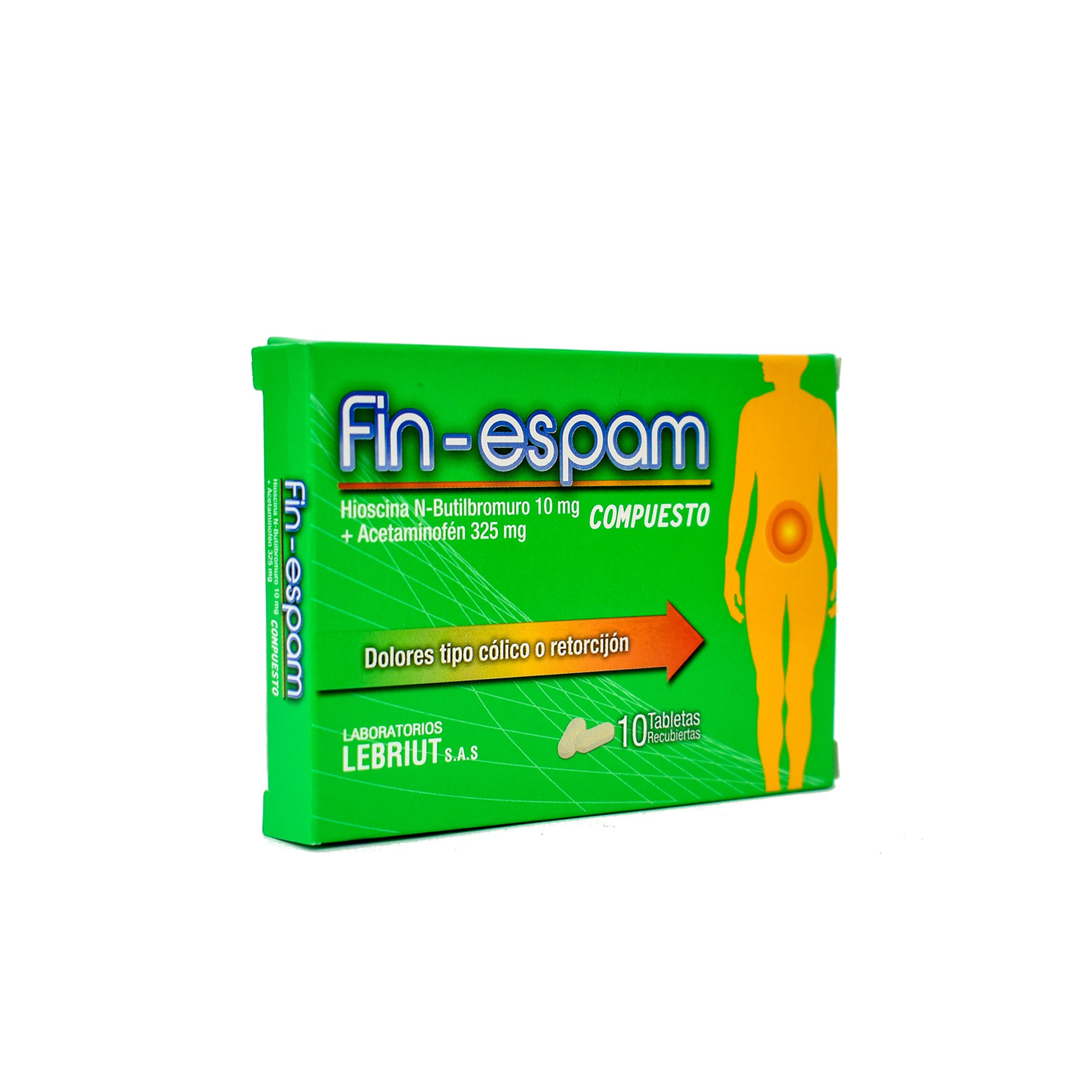 FIN-ESPAM COMPUESTO (325+10)MG TAB REC CAJ X 10