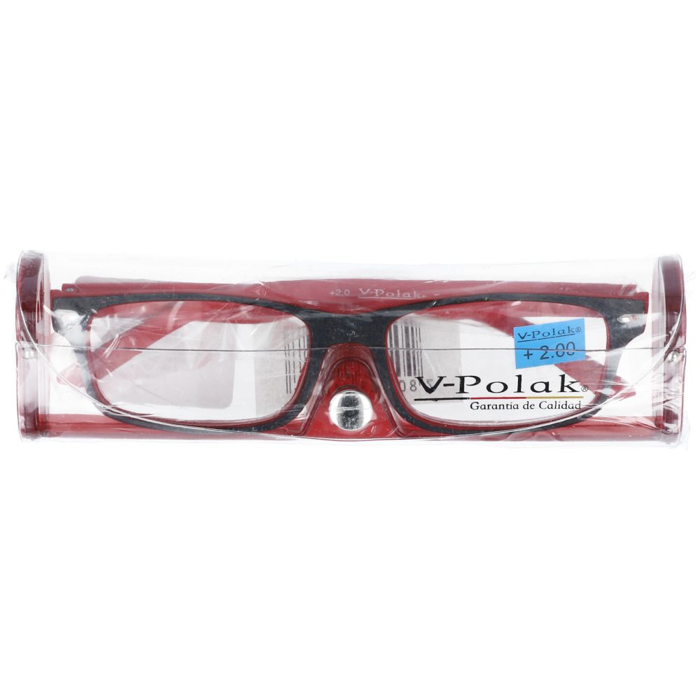 GAFAS DE LECTURA V-POLAK REF VP16-14 UND BRIGHTLOOK 2.0+ ROJO