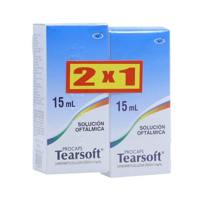 PROMO TEARSOFT 2X1 5MG/ML SOL OFT PAQ X 2FCOS X 15ML