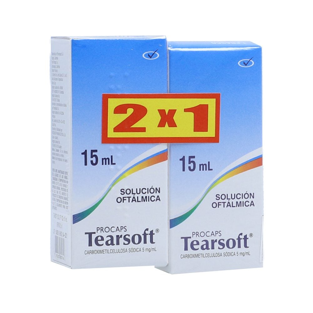 PROMO TEARSOFT 2X1 5MG/ML SOL OFT PAQ X 2FCOS X 15ML