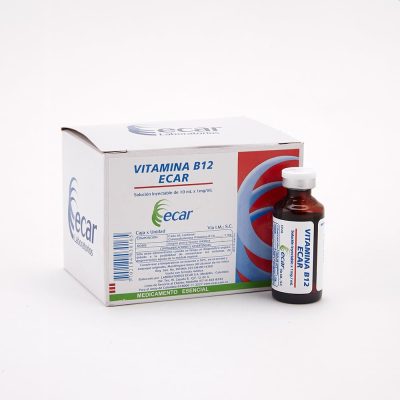 VITAMINA B12 1MG/ML SOL INY CAJ X 12VIAL X 10ML ECAR