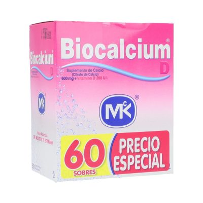 PROMO BIOCALCIUM D (500MGCa+200UI)/SOB POLV EFERV  CAJ X 60SOB