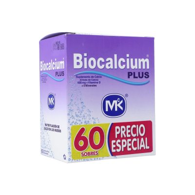 PROMO BIOCALCIUM PLUS MULTIPLES COMPONENTES POLV EFERV  CAJ X 60SOB