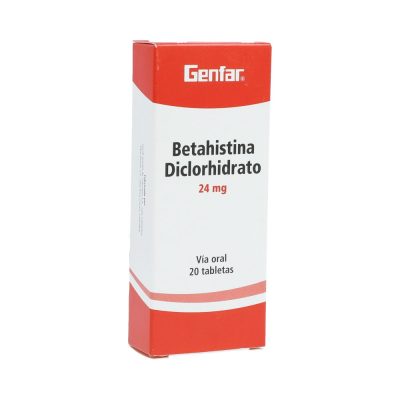 BETAHISTINA 24MG TAB  CAJ X 20 GENFAR