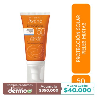 PROTECTOR SOLAR FLUIDO   AVENE TUB X 50ML ULTRA-MAT 50 FPS+