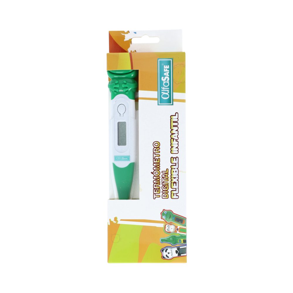 TERMOMETRO DIGITAL FLEXIBLE RANA CAJ X 1 ALFASAFE INFANTIL