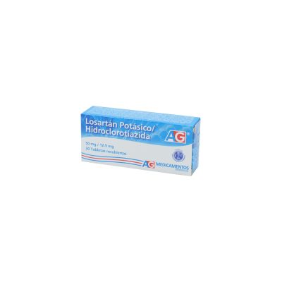 HIDROCLOROTIAZIDA+LOSARTAN (12.5+50)MG TAB REC  CAJ X 30 AG