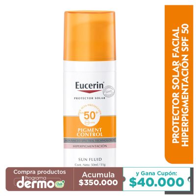 PROTECTOR SOLAR EUCERIN FCO X 50ML PIGMENT CONTROL FPS 50+