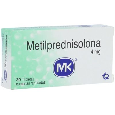 METILPREDNISOLONA 4MG TAB REC  CAJ X 30 MK