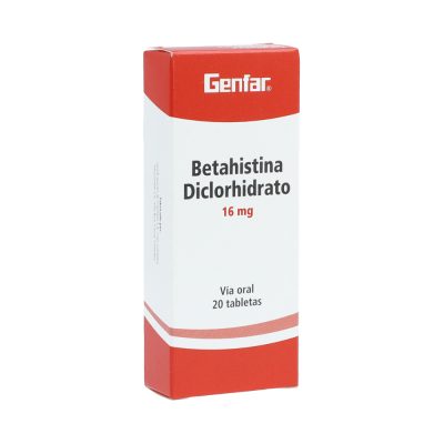 BETAHISTINA 16MG TAB  CAJ X 20 GENFAR
