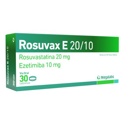 ROSUVAX E (10+20)MG TAB REC CAJ X 30