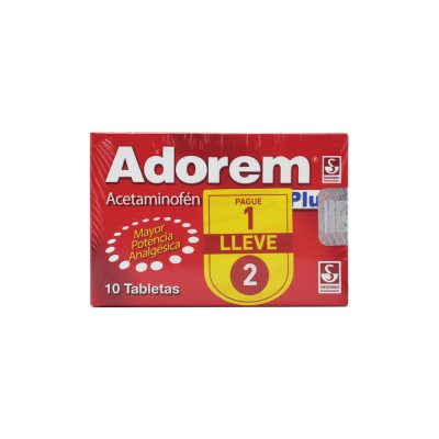 PROMO ADOREM PLUS (500+50)MG TABLETA PAQ X 1 PAGUE 10 LLEVE 20