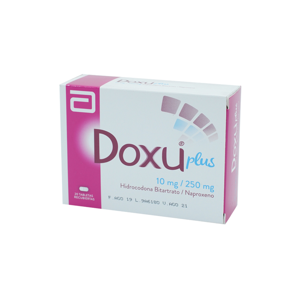 DOXU PLUS (10+250)MG TAB CAJ X 20