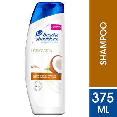 SHAMPOO HEAD & SHOULDERS FCO X 375ML HIDRATACION ACEITE DE COCO MEDIO