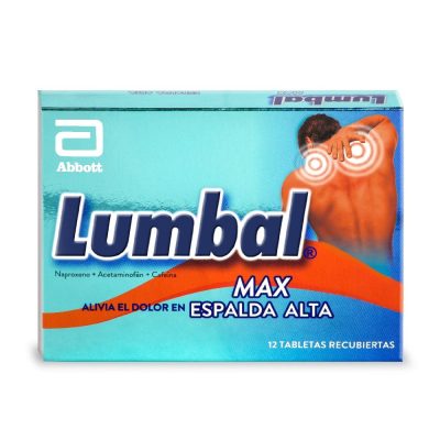 LUMBAL MAX (250+65+220)MG TAB REC  CAJ X 12