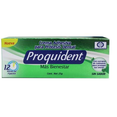 CREMA ADHESIVA SIN SABOR PROTESIS DENTAL TUB X 25GR PROQUIDENT