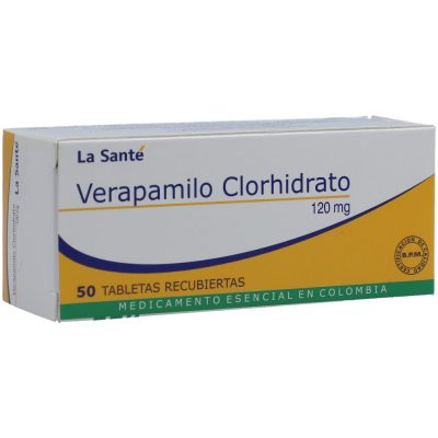 VERAPAMILO 120MG TAB REC CAJ X 50 LA SANTE