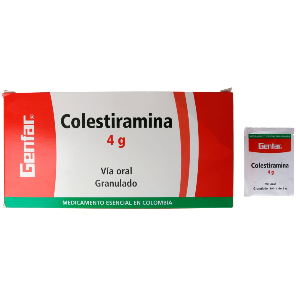 COLESTIRAMINA 4GR/SOB GRAN SUSP ORAL CAJ X 100SOB WINTHROP