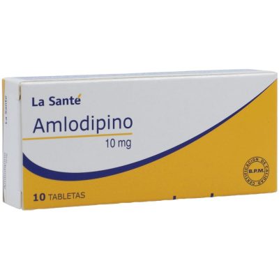 AMLODIPINO 10MG TAB CAJ X 10 LA SANTE
