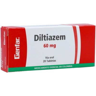 DILTIAZEM 60MG TAB  CAJ X 20 GENFAR