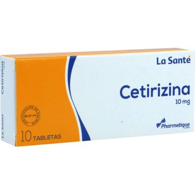 CETIRIZINA 10MG TAB CAJ X 10 LA SANTE