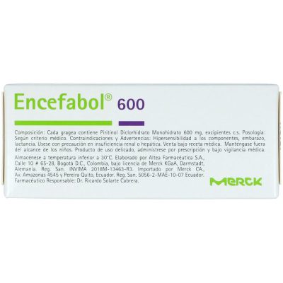 ENCEFABOL 600MG TAB REC CAJ X 10