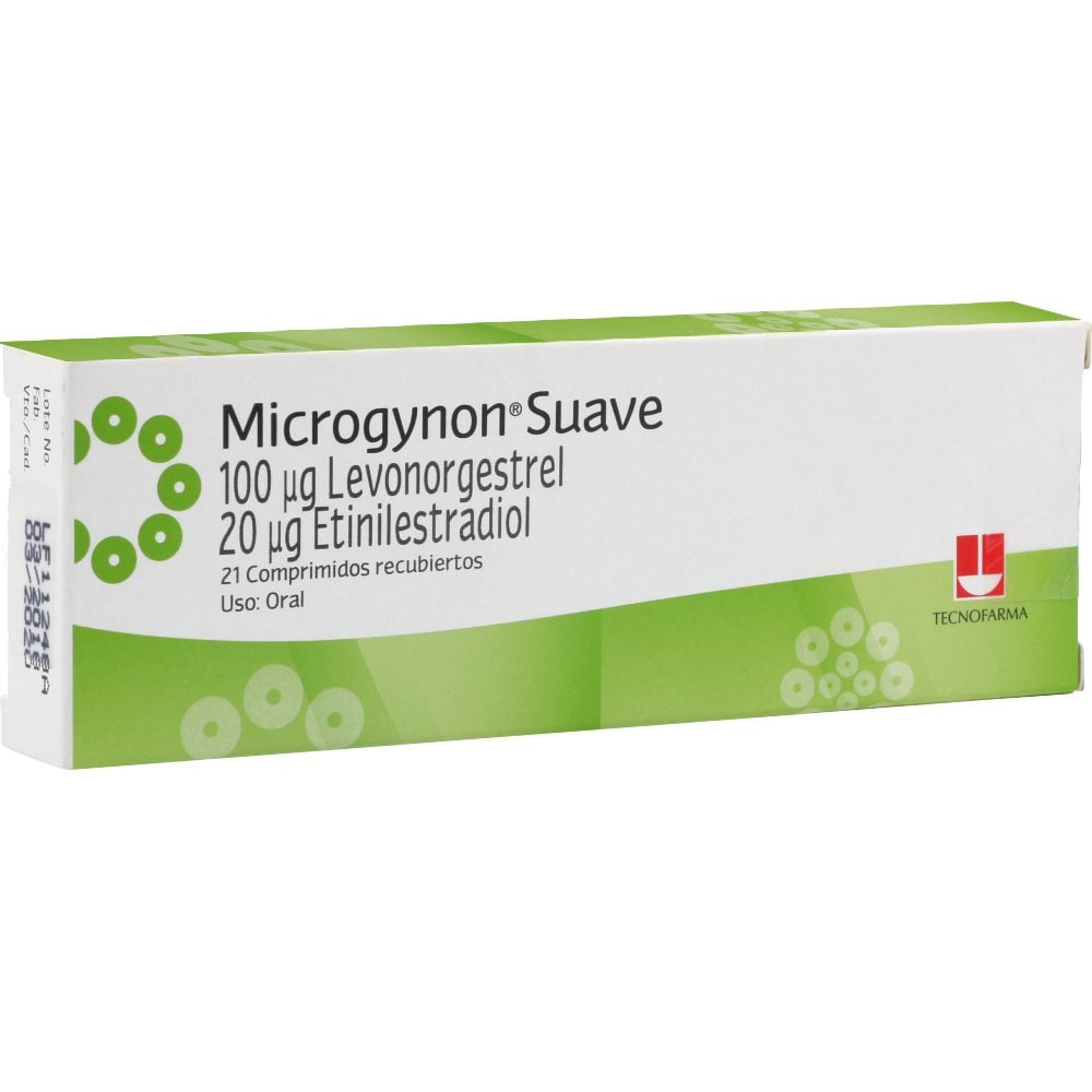 MICROGYNON SUAVE (0.02+0.1)MG TAB REC CAJ X 21
