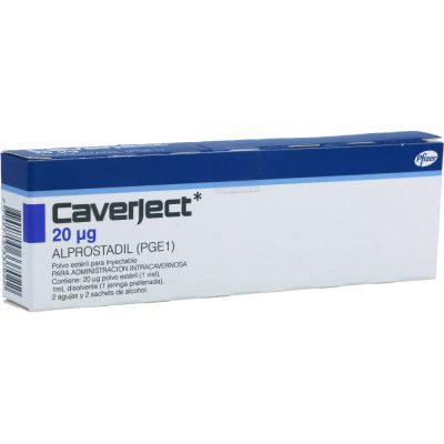 CAVERJECT (I.CAVERNOSO) 20MCG POLV INY  VIAL